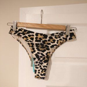 H&M Leopard Print Brazilian Bikini Bottoms